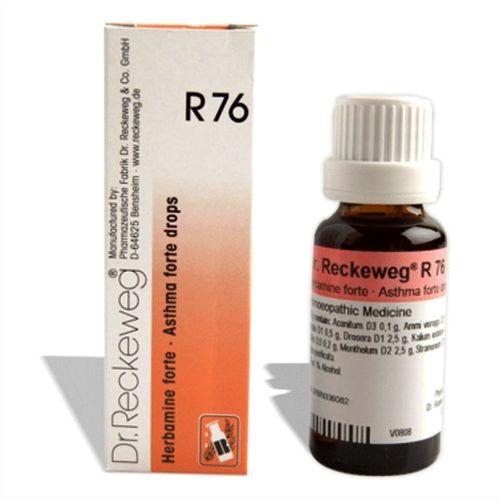 Dr. Reckeweg R76 Asthma Forte Drops Homeopathy for Wheezing, Chest Tightness & Breathlessness, 0.08 kg