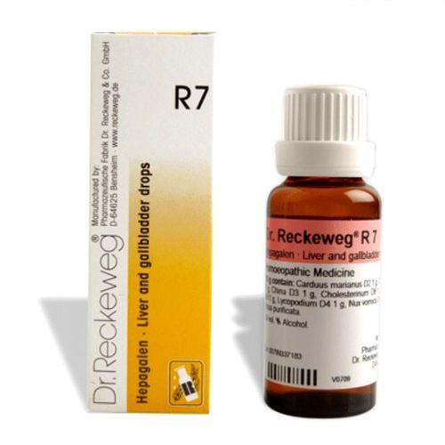 Dr. Reckeweg R7 Homeopathic Liver Drops - Natural Relief for Liver & Gallbladder Ailments, 0.08 kg