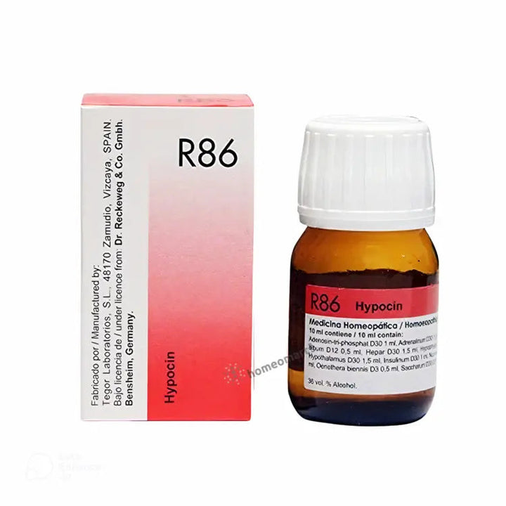 Dr. Reckeweg R 86 Drops Homeopathic Remedy for Hypoglycemia (Low Blood Sugar), 0.08 kg