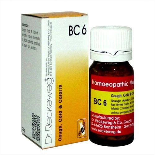 Dr. Reckeweg Bio-combination (BC6) Tablets for Cough, Cold & Catarrh, 0.08 kg