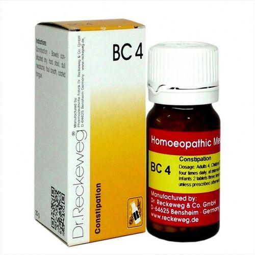 Dr. Reckeweg Bio Combination 4 (BC 4) Tablets for Constipation & Irregular Bowels, 0.08 kg