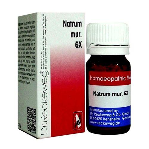 Dr. Reckeweg Biochemic Natrum Muriaticum Tablets for Constipation, Diarrhea, Cold, 0.08 kg