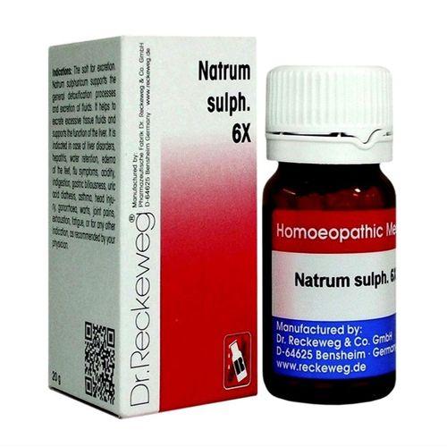 Dr. Reckeweg Biochemic Natrum Sulphuricum Tablets for Flu, Oedema of feet, Acid indigestion, 0.08 kg