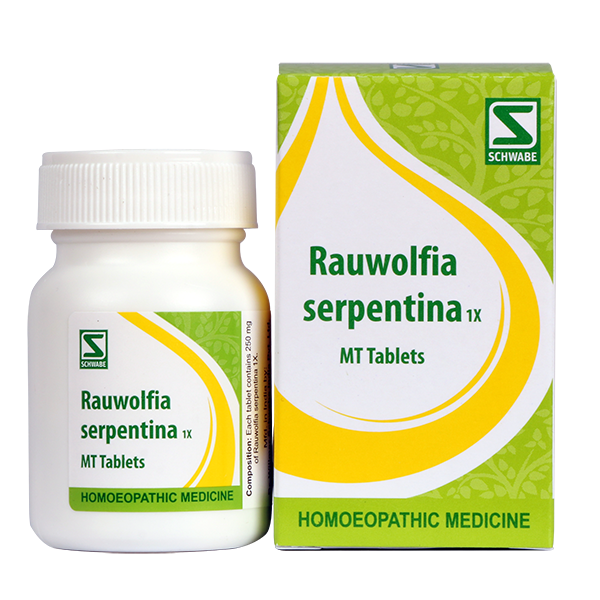 Schwabe Rauvolfia Serpentina 1X Tablets for High Blood Pressure, 0.12 kg