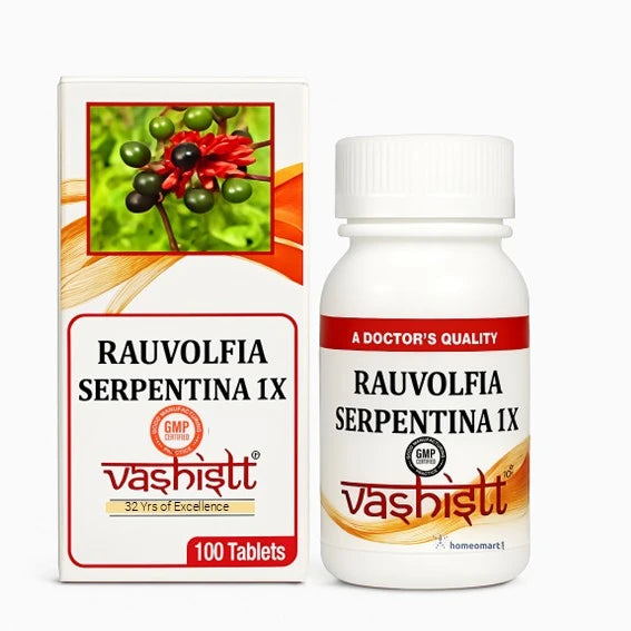 Schwabe Rauvolfia Serpentina 1X Tablets for High Blood Pressure, 0.12 kg