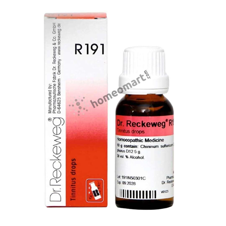 Dr. Reckeweg R191 Homeopathy Drops Effective Tinnitus (Ear Ringing) Relief, 0.08 kg