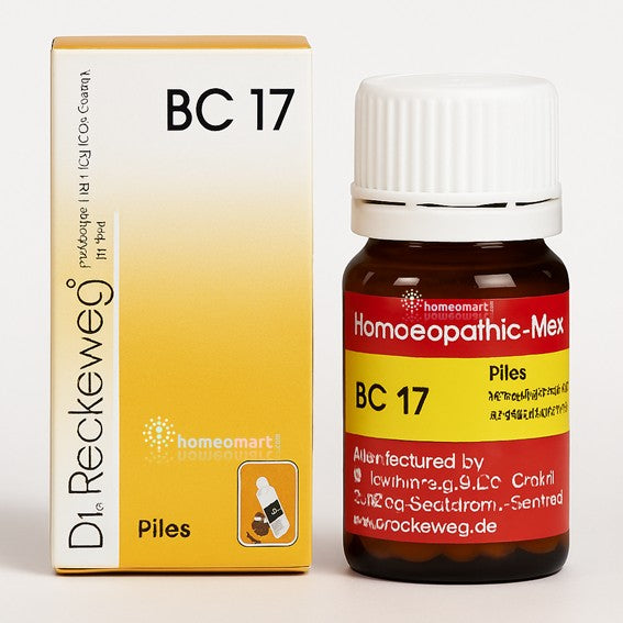 Dr. Reckeweg Bio-combinaiton (BC 17) Tablets for Piles and Hemorrhoids, 0.08 kg