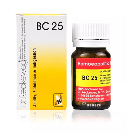 Dr. Reckeweg Biochemic Combination Tablets BC 25 For Acidity, Flatulence & Indigestion Relief, 0.08 kg