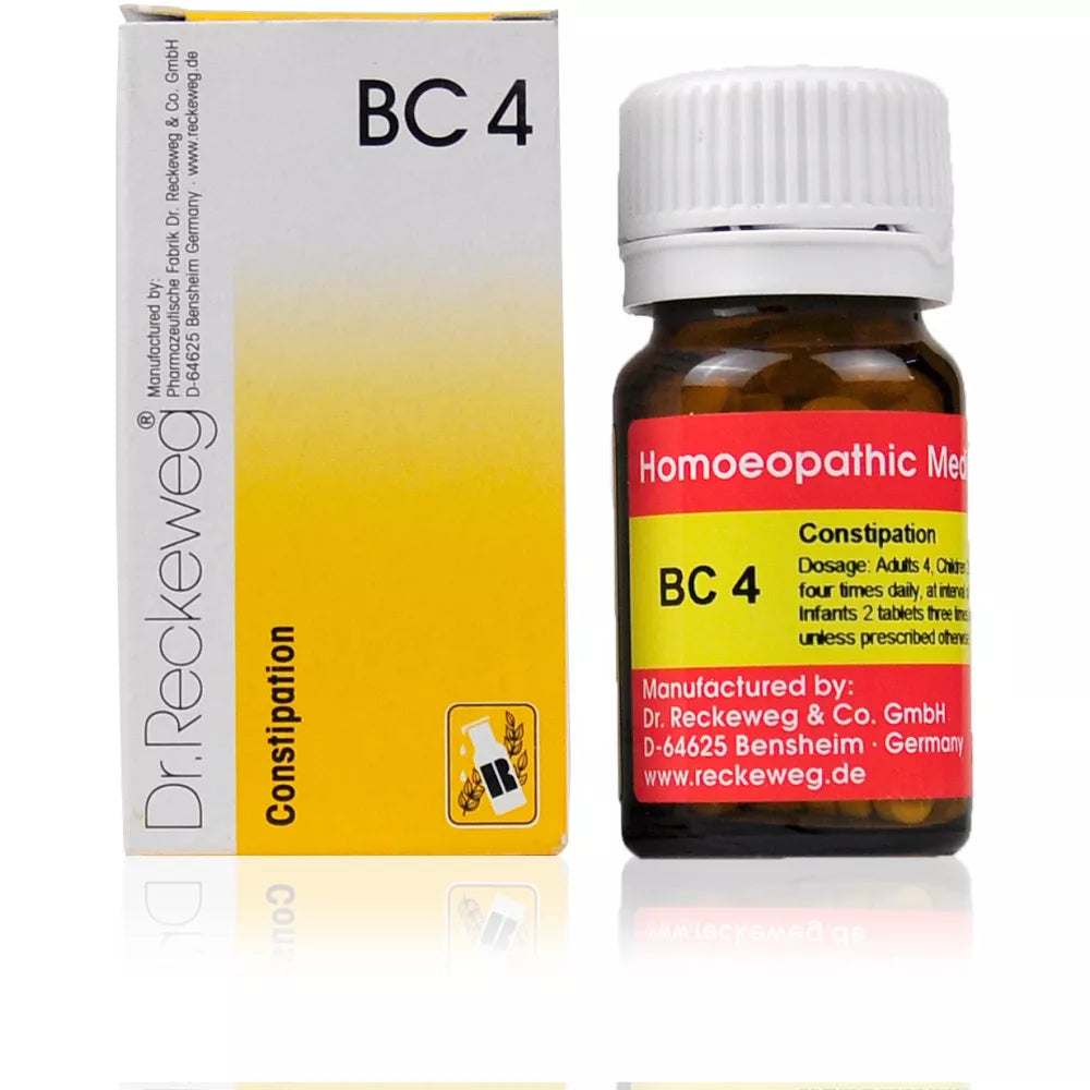 Dr. Reckeweg Bio Combination 4 (BC 4) Tablets for Constipation & Irregular Bowels, 0.08 kg