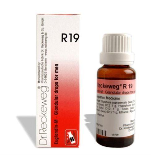 Dr. Reckeweg R19 Drops: Homeopathy for Glandular Imbalances in Men, 0.08 kg