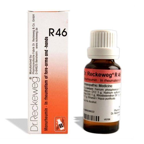 Dr. Reckeweg R46 Drops Homeopathic Relief for Rheumatoid Arthritis & Joint Pain, 0.08 kg