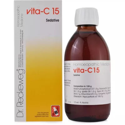 Reckeweg Vita C 15 Nerve Tonic Natural Relief for Stress, Fatigue, and Insomnia, 0.30 kg