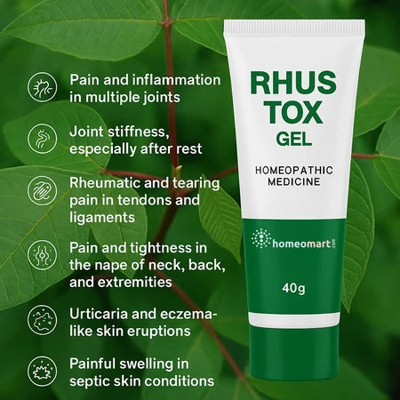 SBL Rhustox Ointment Homeopathic Relief for Joint Pain, Stiffness & Rheumatism, 0.08 kg
