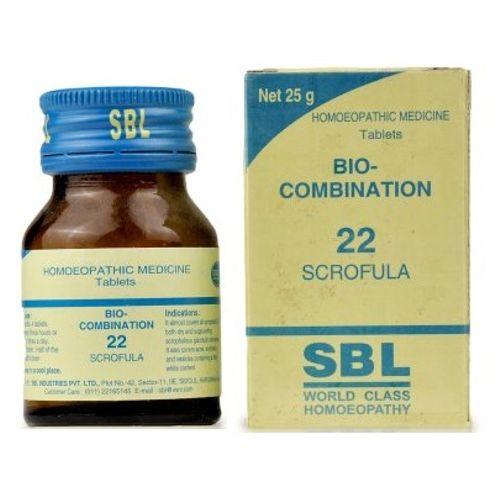 SBL Bio-combination (BC22) Tablets for Scrofula, 0.08 kg