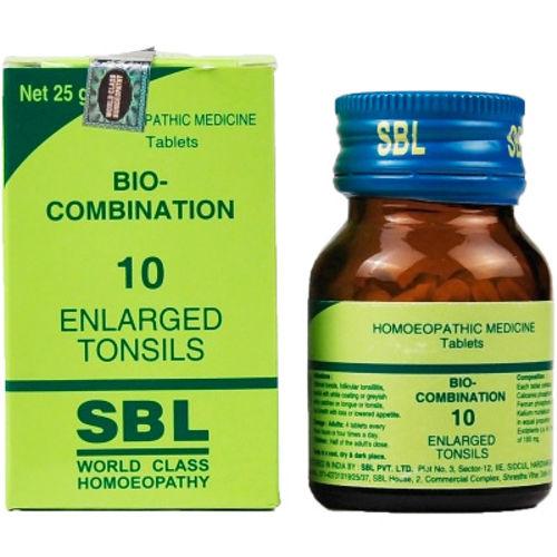SBL Bio-combination (BC10) Tablets for Enlarged Tonsils & Throat Infections, 0.08 kg
