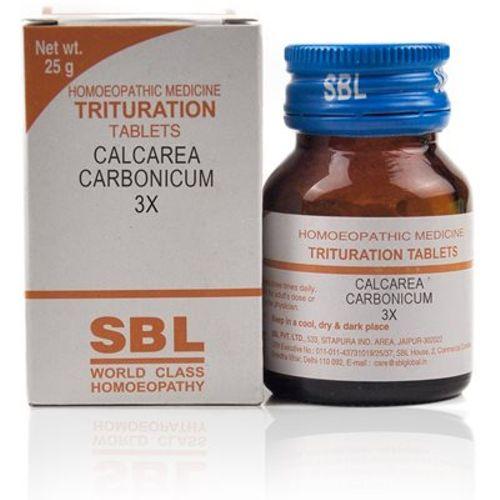 Calcarea Carbonicum 3X Homeopathy Tablets Boost Bone Strength & Immunity Naturally, 0.08 kg