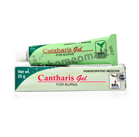 SBL Cantharis Gel Fast Relief for Burns, Eczema & Skin Irritations, 0.08 kg