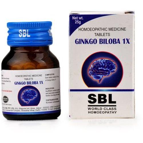 SBL Ginkgo Biloba 1X Tablets Boost Memory & Circulation, 0.10 kg