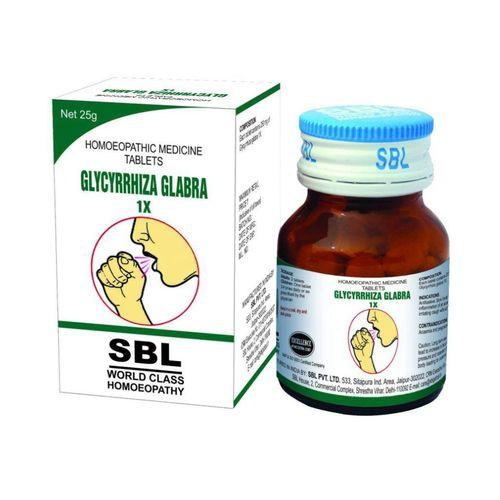 SBL Glycyrrhiza Glabra 1X Homeopathy Tablets: Natural Respiratory Relief, 0.08 kg