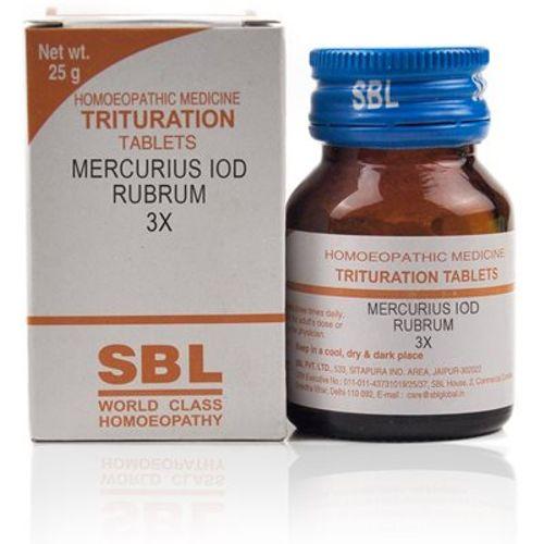 Mercurius Iod Ruber 3X,6X Homeopathy Trituration Tablets, 0.10 kg