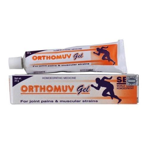SBL Orthomuv Gel for Joint Pains and Muscular Strain 15% Off, 0.08 kg