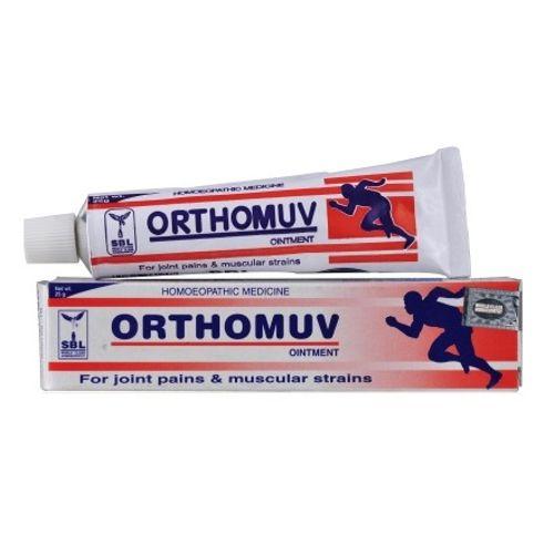 SBL Orthomuv Ointment Relief for Joint Pain, Swelling & Muscular Strain, 0.08 kg