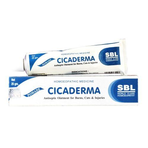 SBL Pomade Cicaderma Antiseptic Ointment for Burns, Cuts and Injuries, 0.08 kg