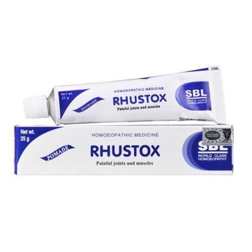 SBL Rhustox Ointment Homeopathic Relief for Joint Pain, Stiffness & Rheumatism, 0.08 kg