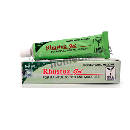 SBL Rhus Tox Gel & Ointment Homeopathic Relief for Joint Pain, Stiffness & Skin Eruptions, 0.08 kg