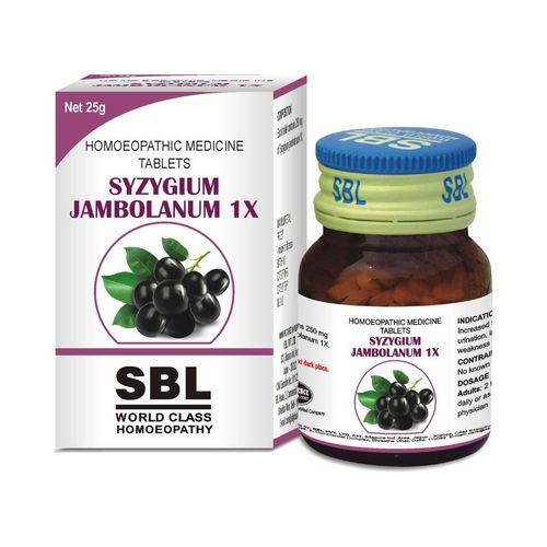 SBL Syzygium Jambolanum 1X Natural Diabetes Tablets Without Side Effects, 0.12 kg