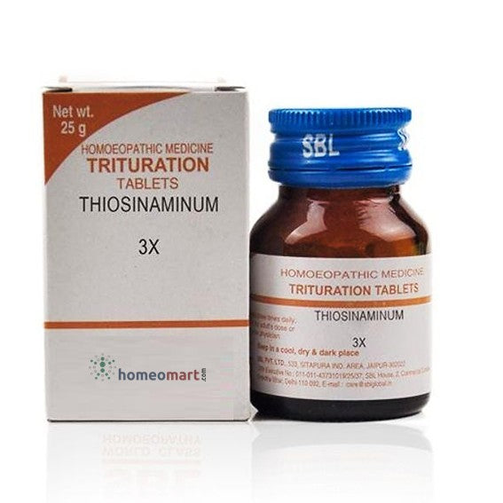 Thiosinaminum 3X Homeopathy Trituration Tablets - Dissolves the Fibroids, 0.08 kg