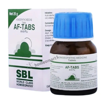 SBL AF Tabs: Natural Homeopathic Relief for Flu and Cold Symptoms, 0.10 kg