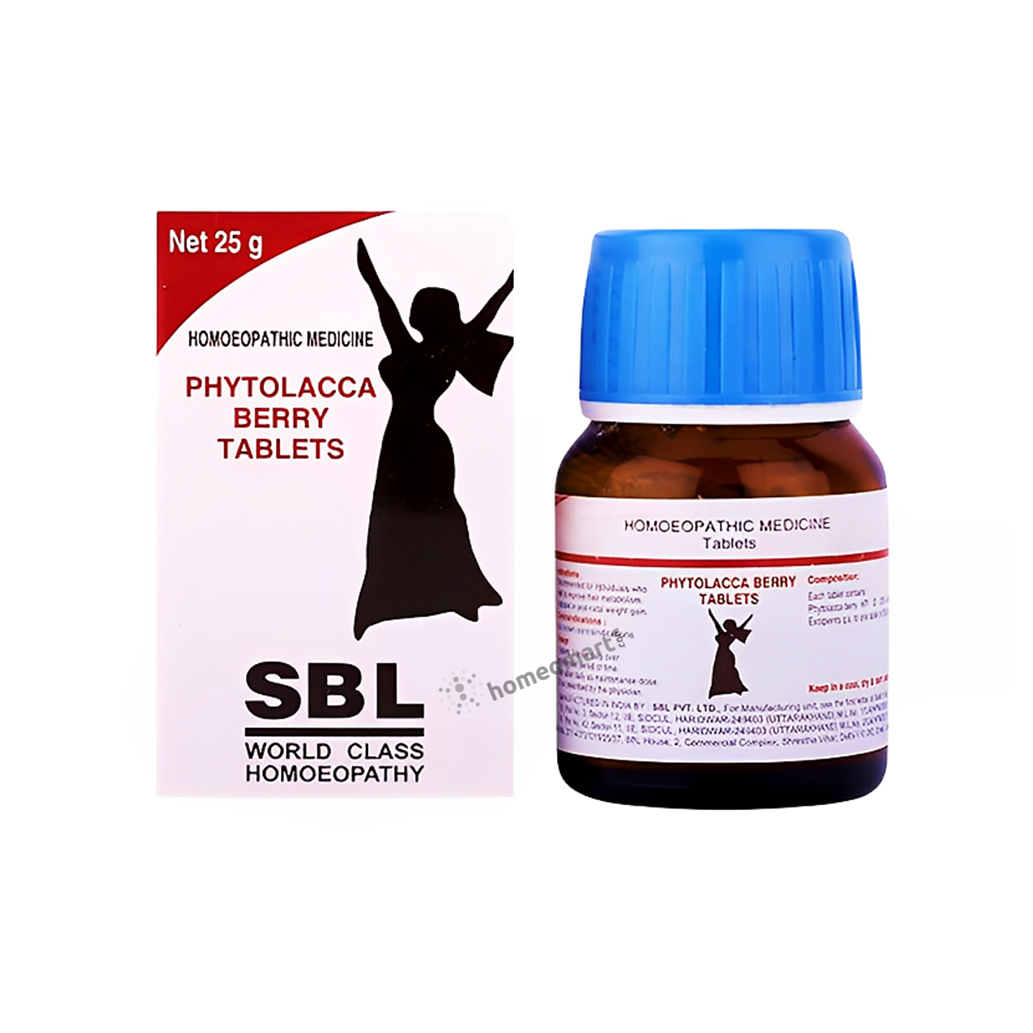 SBL Phytolacca Berry Tablets for Obesity & Post-Natal Weight Loss, 0.08 kg
