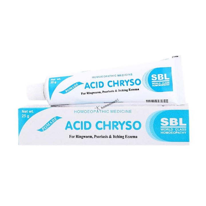 SBL Acid Chryso Ointment for Ringworm, Psoriasis, Itching, Eczema, 0.08 kg