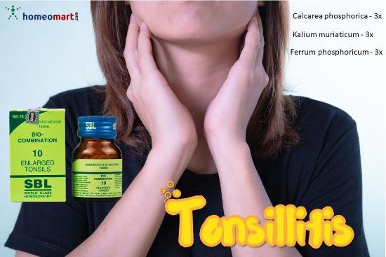 SBL Bio-combination (BC10) Tablets for Enlarged Tonsils & Throat Infections, 0.08 kg