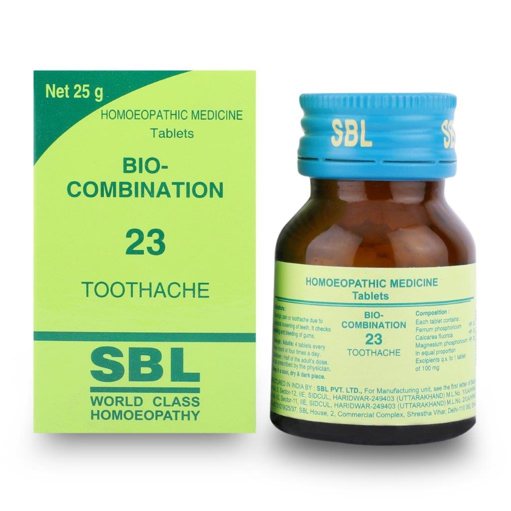 SBL Bio-combination BC23 Tablets for Toothache & Gum Relief, 0.08 kg