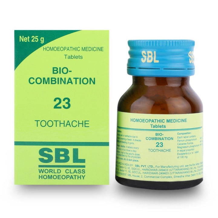 SBL Bio-combination BC23 Tablets for Toothache & Gum Relief, 0.08 kg