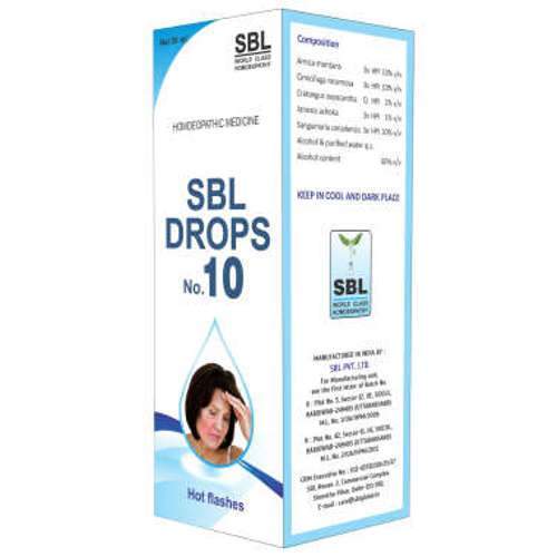 SBL Drops No. 10 Natural OTC Medicine for Hot Flashes & Night Sweats, 0.08 kg