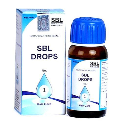 SBL Drops No.1 | Homeopathic Remedy for Hair Loss, Dandruff & Premature Greying, 0.08 kg