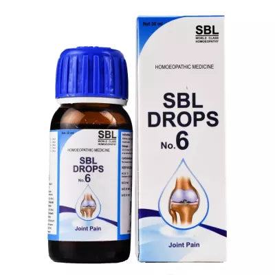 SBL Drops No. 6 Homeopathy for Joint Pain, Arthritis & Muscle Stiffness, 0.08 kg