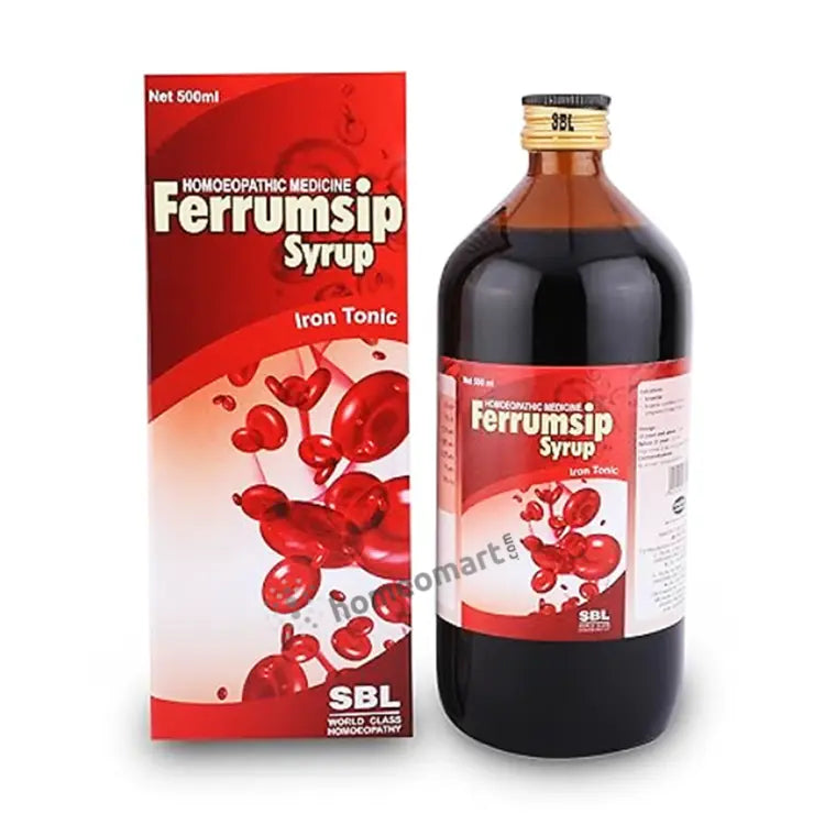 SBL Ferrumsip Syrup Iron Tonic for Anemia, Iron deficiency, Weakness, 0.20 kg