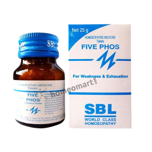 SBL Five Phos Tablets Nerve & Brain Tonic for Energy, Focus & Recovery, 0.08 kg