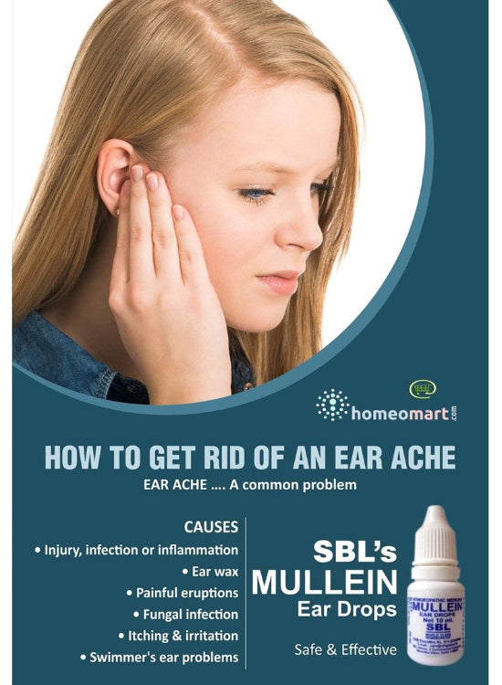 SBL Mullein Ear Drops Natural Homeopathic Remedy for Earaches, Earwax, Itching, 0.08 kg