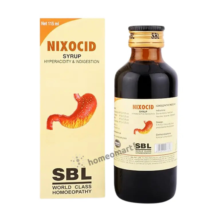 SBL Nixocid Syrup - Natural Relief for Heartburn and Acidity, 0.15 kg