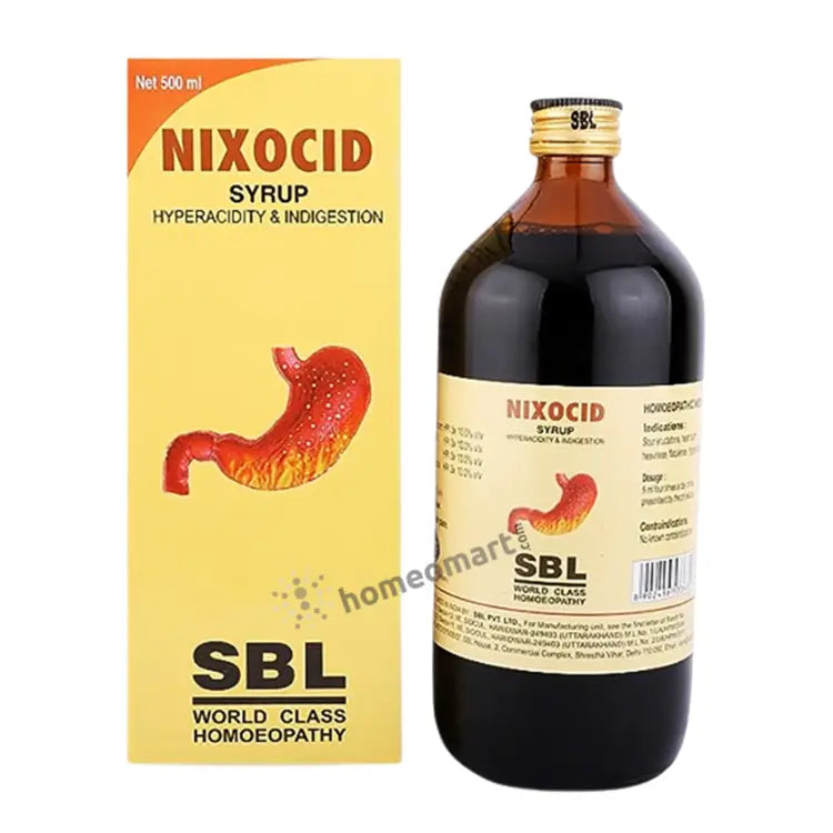SBL Nixocid Syrup - Natural Relief for Heartburn and Acidity, 0.15 kg