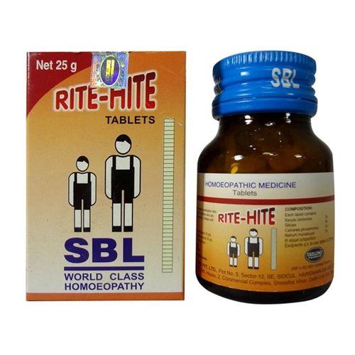 SBL Rite Hite Tablets - Holistic Homeopathic Growth Promoter for Children, 0.08 kg