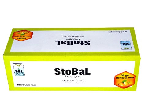 SBL Stobal Cough Syrup - Relief for Dry & Wet Coughs, Throat Irritation & Laryngitis, 0.10 kg