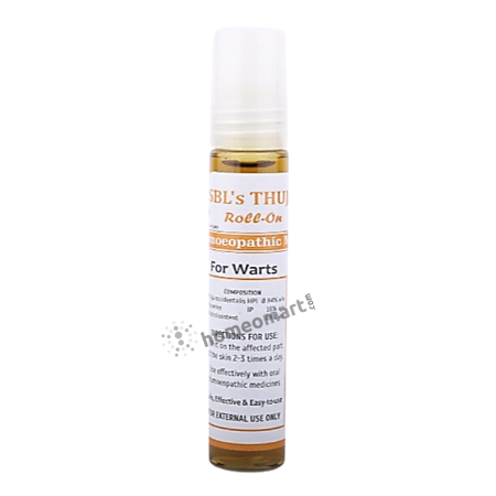 SBL Thuja Roll-On Homeopathic Wart Remover for Skin Tags & Polyps, 0.08 kg