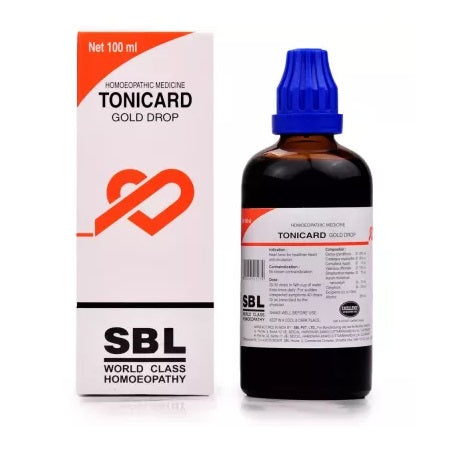 SBL Tonicard Gold Drops - Heart Tonic for Hypertension, Palpitations & Angina, 0.08 kg