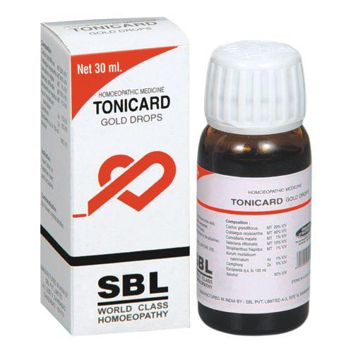 SBL Tonicard Gold Drops - Heart Tonic for Hypertension, Palpitations & Angina, 0.08 kg